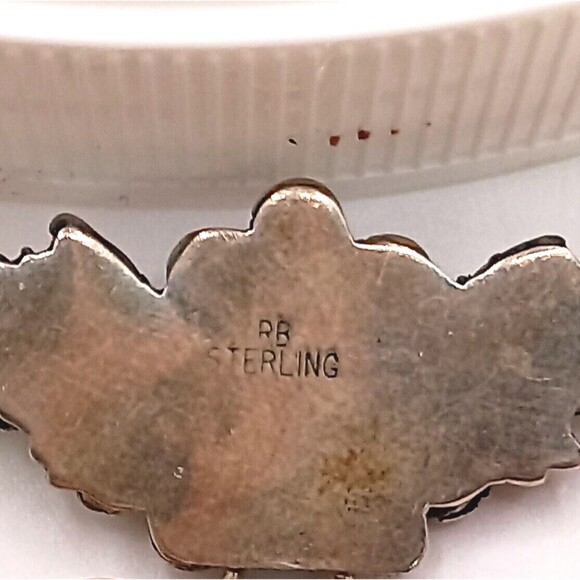 Richard Begay Navajo Necklace Sterling Silver Blue Stone - Picture 6 of 6